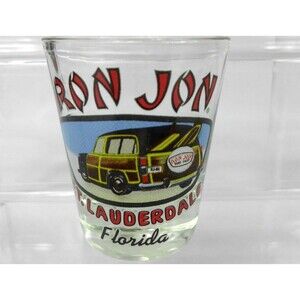 Ron Jon Surf Shop Shot Glass Fort Lauderdale Florida Woody Car Automobile 2.5 In